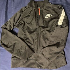 Kids Black Nike Zip Up Sweater